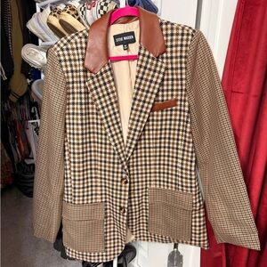Steve Madden Mixed Pattern Blazer